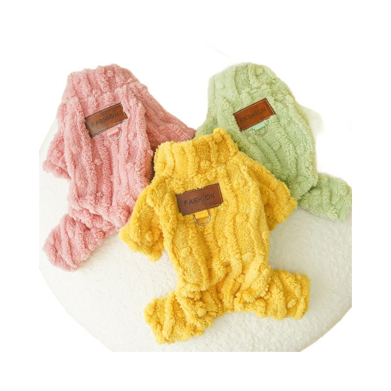 CozyPet Plush Onesie – Full-Body Fleece Suit for Dogs & Cats UK PET HOUSE