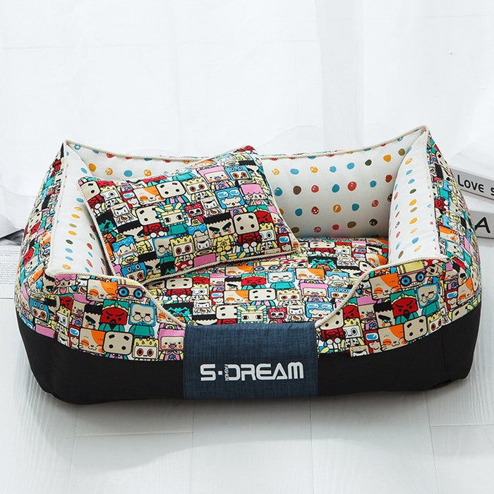 PawLuxe Pet Bed – Plush Indoor Bed for Cats & Dogs, Elegant Dog & Cat Mat UK PET HOUSE