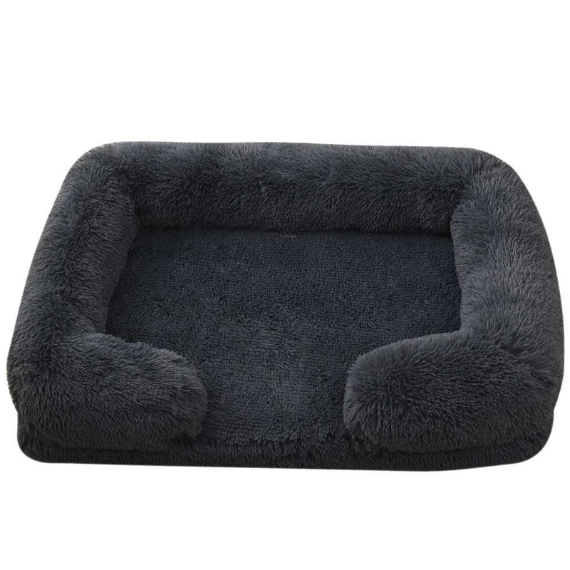Plush Rectangular Pet Bed – Cozy Winter Nest for Cats & Dogs, Soft Indoor Cushion UK PET HOUSE
