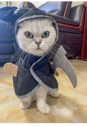Halloween Pet Cloak – Spooky Death Cape Costume for Cats & Small Dogs DOG n KITTY