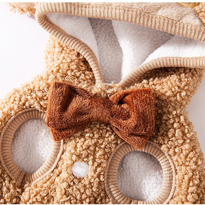 Christmas Pet Dog Cat Reindeer Cape – Warm & Thickened Autumn/Winter Clothes for Small Dogs and Cats UK PET HOUSE