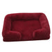 Plush Rectangular Pet Bed – Cozy Winter Nest for Cats & Dogs, Soft Indoor Cushion UK PET HOUSE