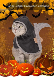 Halloween Pet Cloak – Spooky Death Cape Costume for Cats & Small Dogs DOG n KITTY