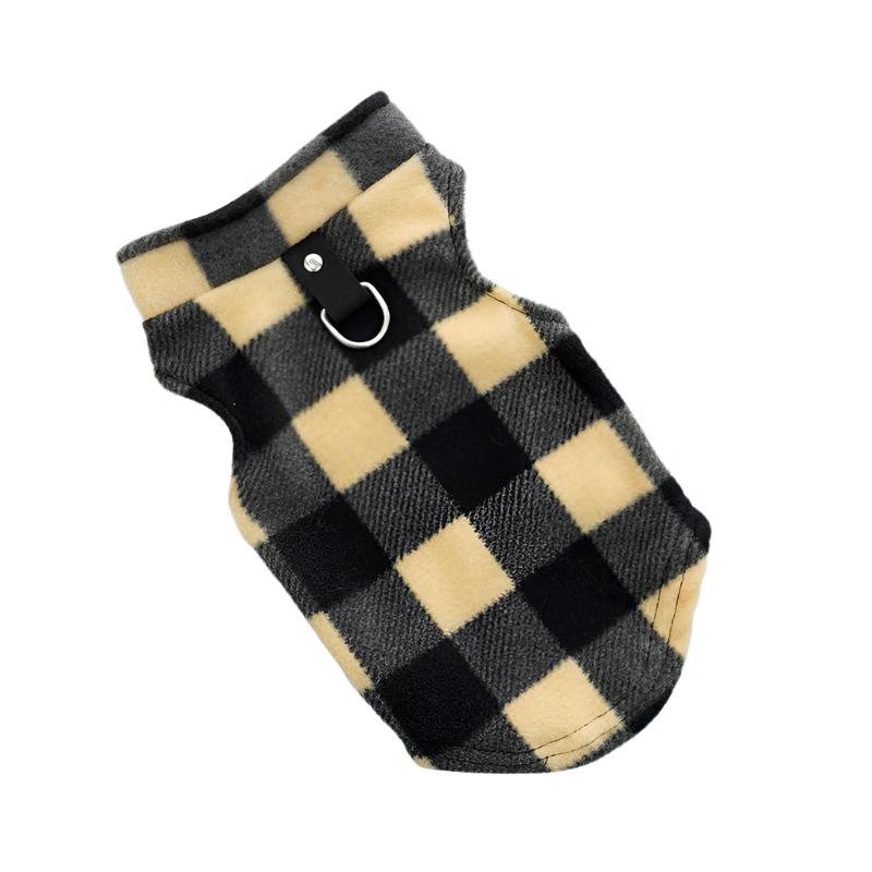 Pet Dog Cat Polar Fleece Plaid Vest Teddy Bichon Clothes Unbranded