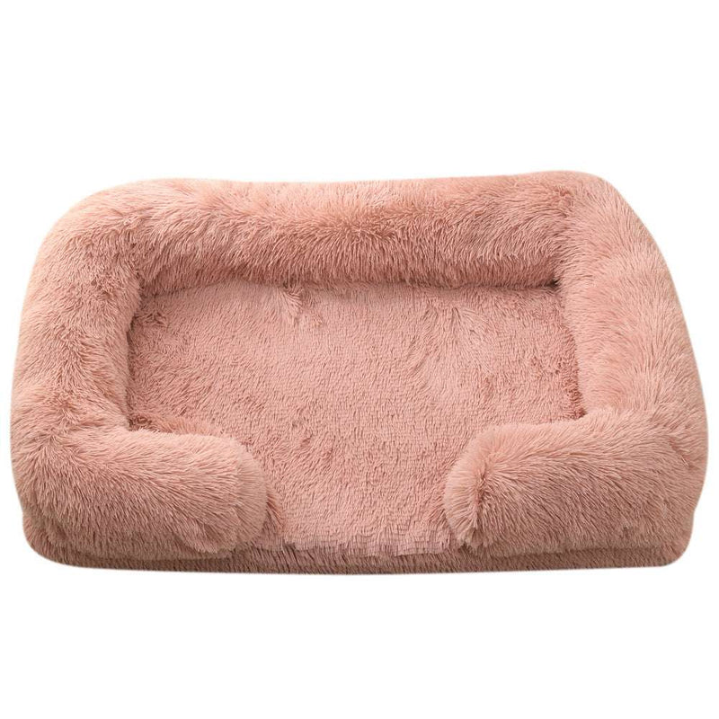 Plush Rectangular Pet Bed – Cozy Winter Nest for Cats & Dogs, Soft Indoor Cushion UK PET HOUSE