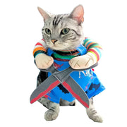 Halloween Pet Cosplay Costume – Scissor Design Adjustable Outfit for Cats & Dogs DOG n KITTY