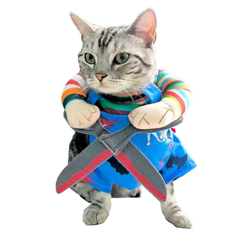 Halloween Pet Cosplay Costume – Scissor Design Adjustable Outfit for Cats & Dogs DOG n KITTY