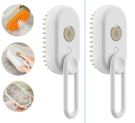 3-in-1 Electric Pet Steam Brush – Grooming Comb with Spray & Massage DOG n KITTY