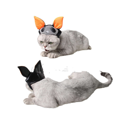 Pet Cat Dog Halloween Bat Wings & Hat Set Costume Unbranded