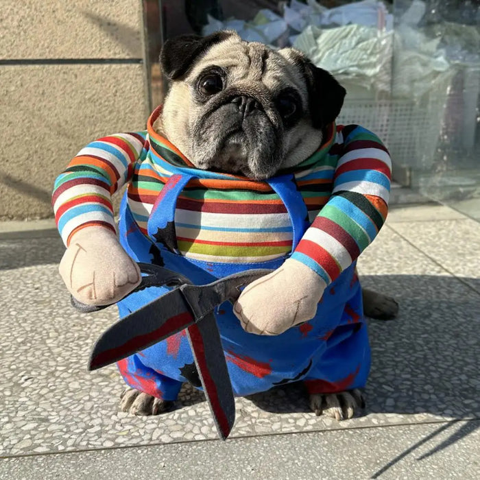 Halloween Pet Cosplay Costume – Scissor Design Adjustable Outfit for Cats & Dogs UK PET HOUSE